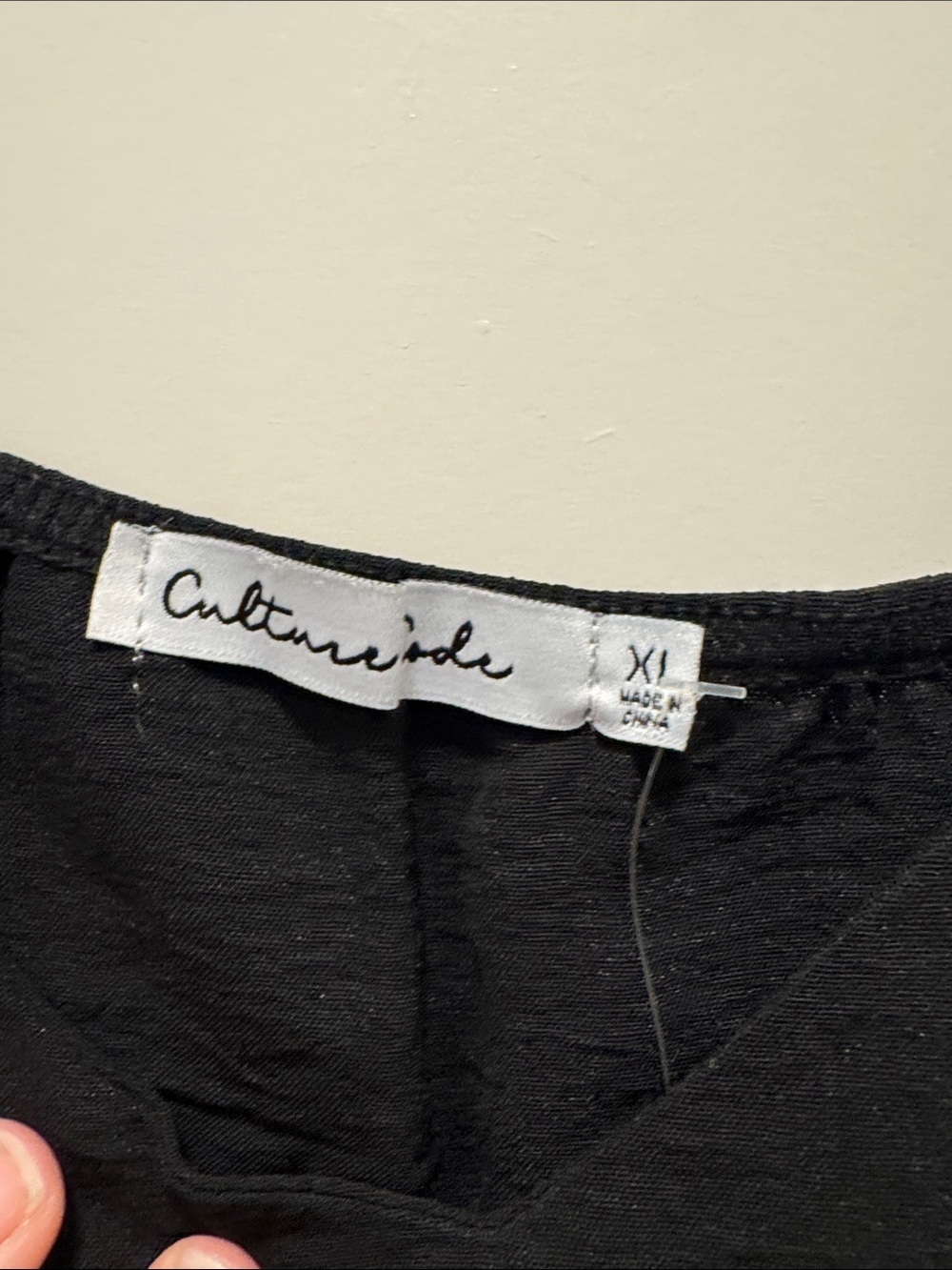 🆕 Culture Code Black Lace Strap Camisole Top With Lining. XL. NWT!🔥🔥 - Picture 2 of 6